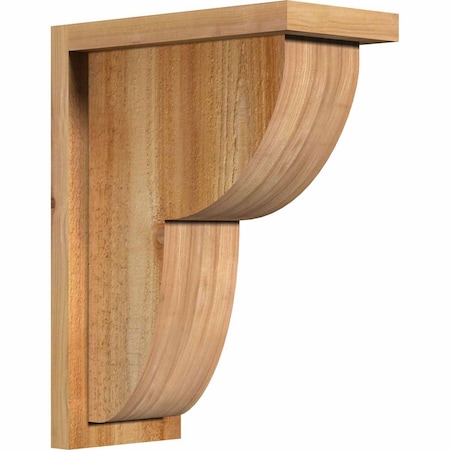 Ekena Millwork Crestline Rough Sawn Corbel w/Backplate, Western Red Cedar, 6"W x 12"D x 16"H COR06X12X16CRE01RWR